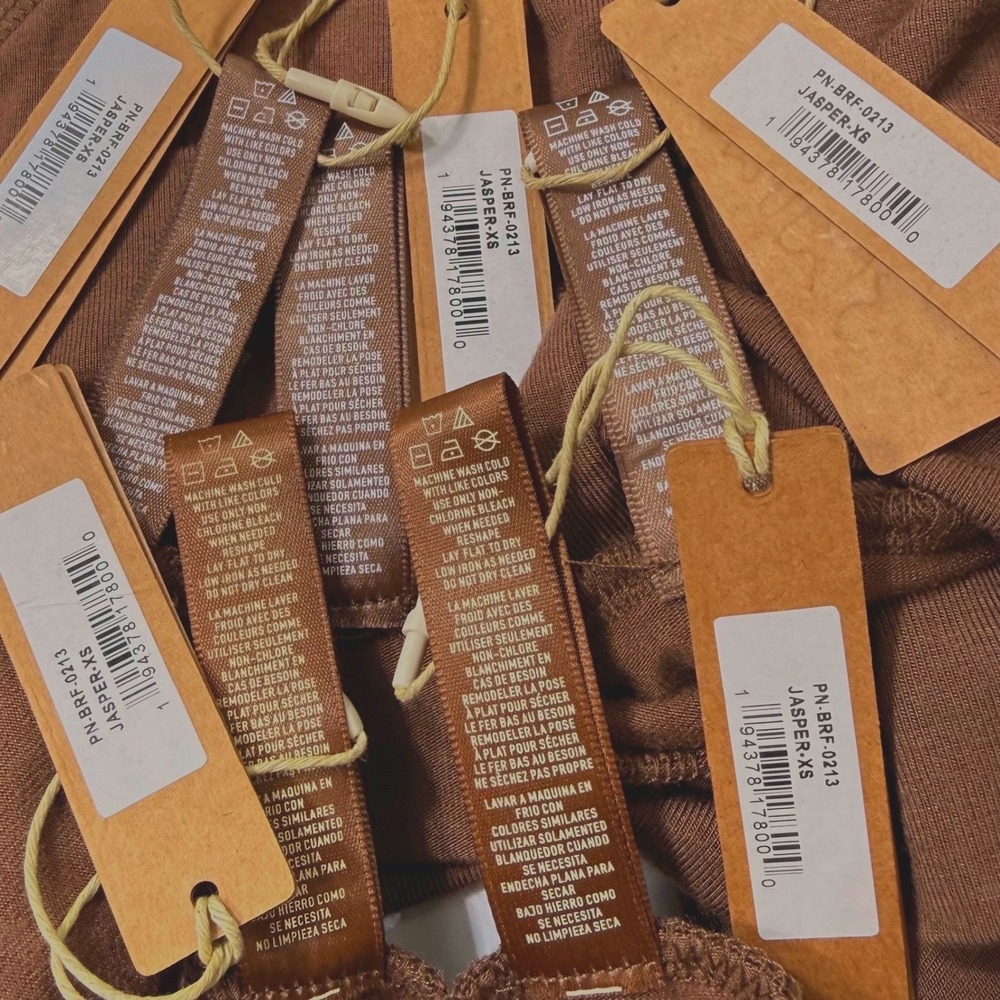 SKIMS Sleep Brief Lot of 5 Jasper XS - Picture 5 of 7